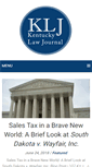 Mobile Screenshot of kentuckylawjournal.org