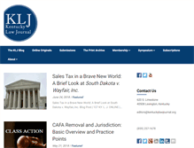 Tablet Screenshot of kentuckylawjournal.org